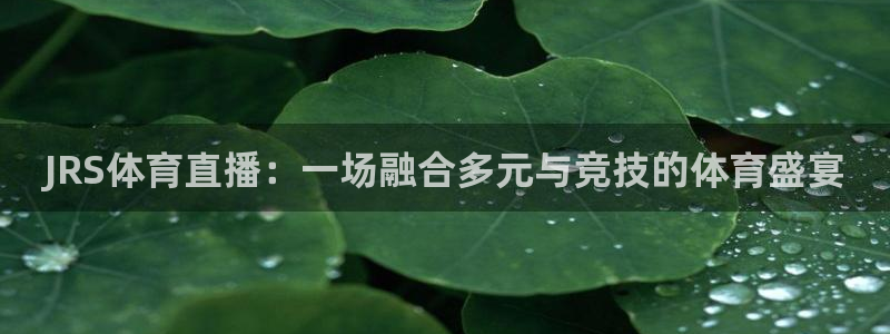 JRS体育直播：一场融合多元与竞技的体育盛宴