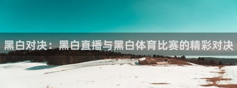 黑白对决：黑白直播与黑白体育比赛的精彩对决